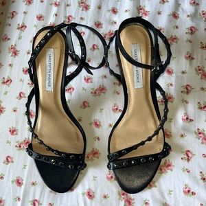 Saks Fifth Avenue black embellished heels
